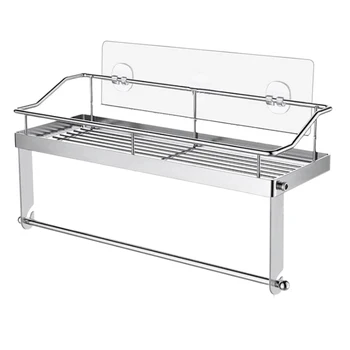 

Stainless Steel Multi-Function Racks Without Punching Stickers for Kitchen and Bathroom