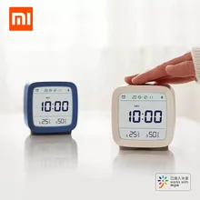 Xiaomi MIjia Qingping Bluetooth будильник без ключа дизайн температура и влажность Обнаружение 16 будильников работа с Mijia