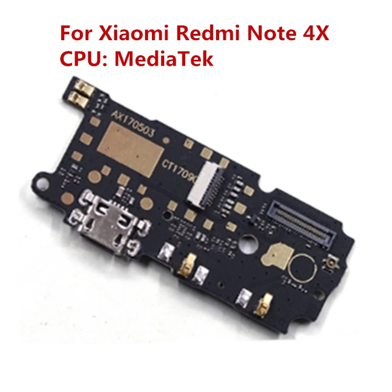 Для Xiaomi Redmi Note 4X MTK зарядный порт док-станция гибкий кабель для Note 4X4 GB MediaTek зарядное устройство Модуль запасные части