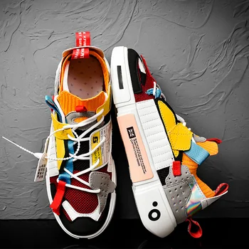 

2020 New Gym Sneakers Men Yellow Sport Shoes For Ladies Designer Walking Jogging Sneakers Man Light Weight Womens Running Shoes