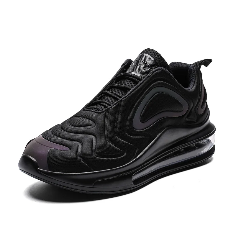 Новинка года; Мужская дышащая обувь с воздушной подушкой; противоскользящие кроссовки для бега; Повседневная обувь; мужские кроссовки для фитнеса - Цвет: black