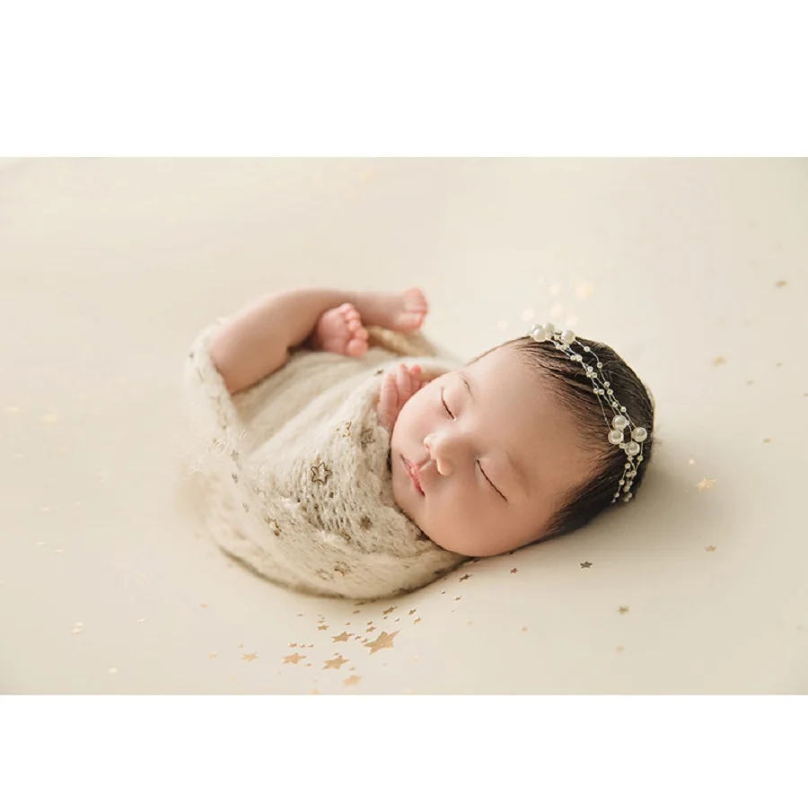 Newborn Photography Props  Baby Girl Headbands Pearl Hair Accessories Headwear 3