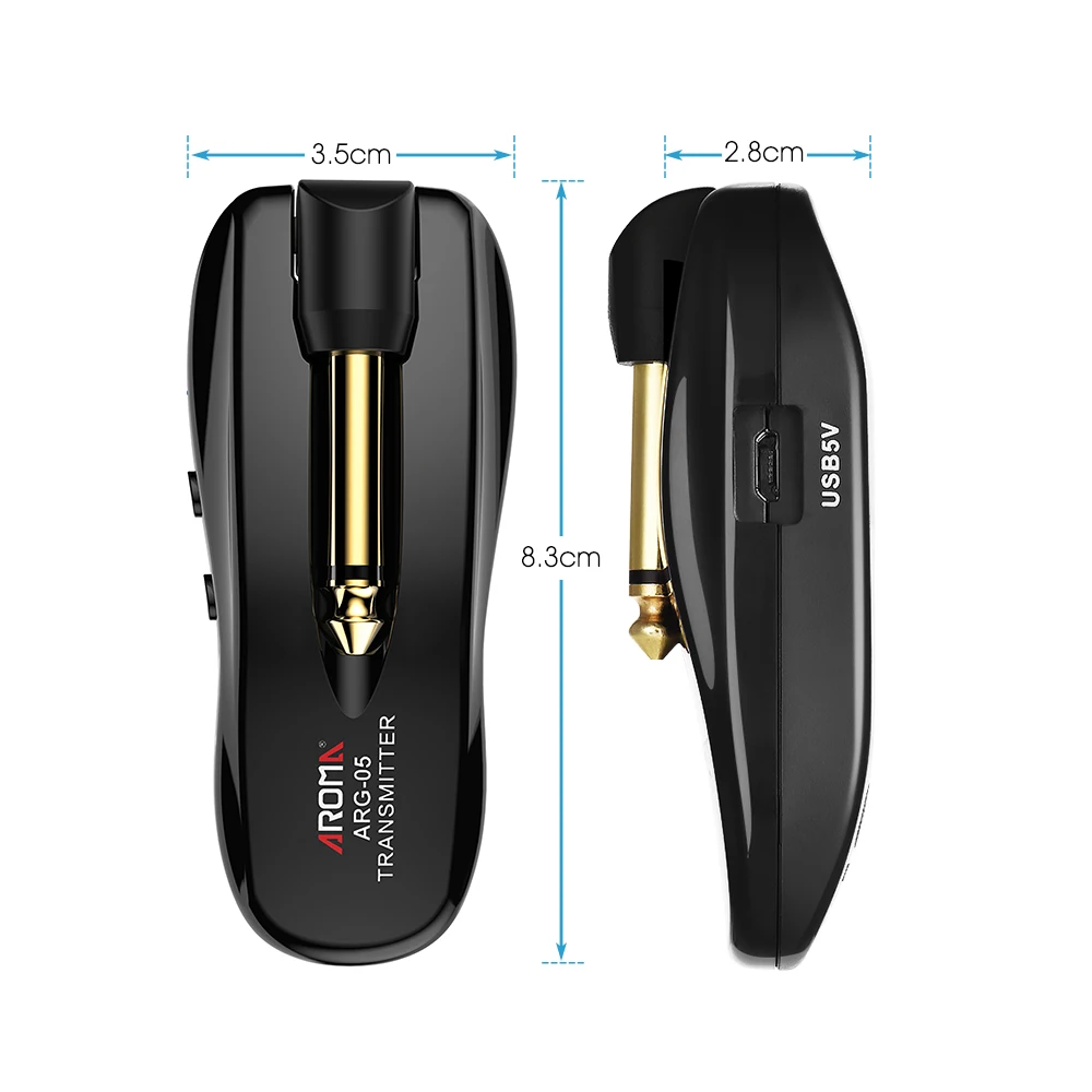 Guitar Transmitter Receiver Wireless System for Guitar Spare Part Stringed 5.8GHz Audio for Bass