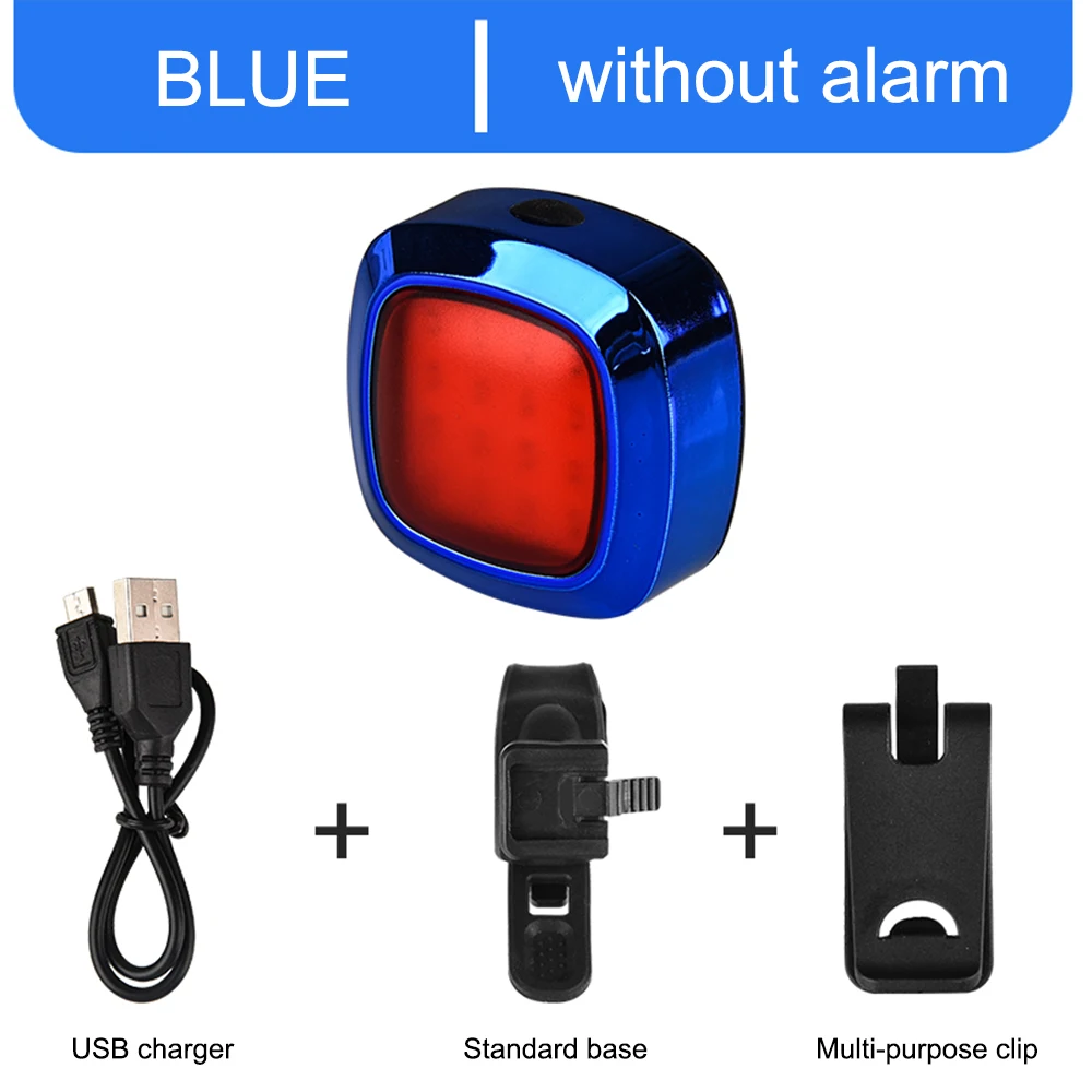 Normal-blue Вертикальный Водонепроницаемый светодиодный велосипедный тормоз светильник велосипеда интеллигентая(ый) зондирования Предупреждение хвост светильник USB Перезаряжаемые задний фонарь для велоспорта - Цвет: Normal-blue