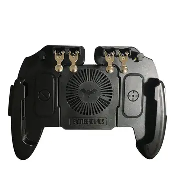 

M11 Six Finger PUBG Game Controller Gamepad Trigger Shooting Free Fire Cooling Fan Gamepad Joystick For IOS Android Mobile Phone