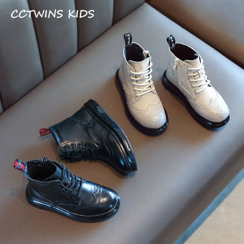 CCTWINS Kids Shoes Winter Children Fashion Ankle Boots Baby Boys Genuine Leather Shoes Girls Brand Martin Boots MB118