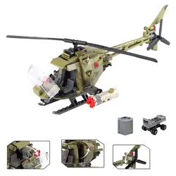 Военный вертолет серии строительные блоки ww2 вооруженных свет Орел Книги об оружии самолет эскорт Солдат Цифры подарок игрушка мальчика