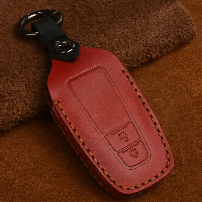 Crazy horse di Cuoio Della Copertura Della Cassa Chiave Per Toyota CHR C-HR Prado 2017 2018 Prius Camry Corolla RAV4 2018 Accessori -