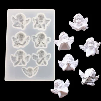 

Angel Candle Plaster Mold Cake Decoration silicone mold fondant mold cake decorating tools chocolate gumpaste mold candy molds