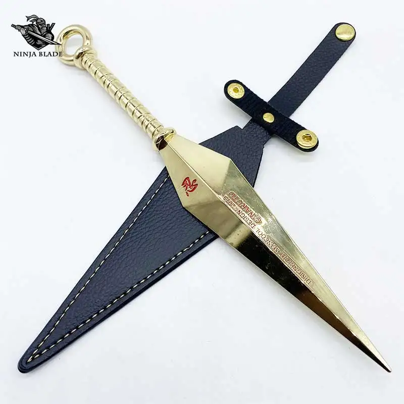 Ninja Shinobi Kunai Cosplay Metal Model Full Size Wooden Leaf Weapon Short  Sword Blade Anime Collection 1 to 1 Replica - AliExpress