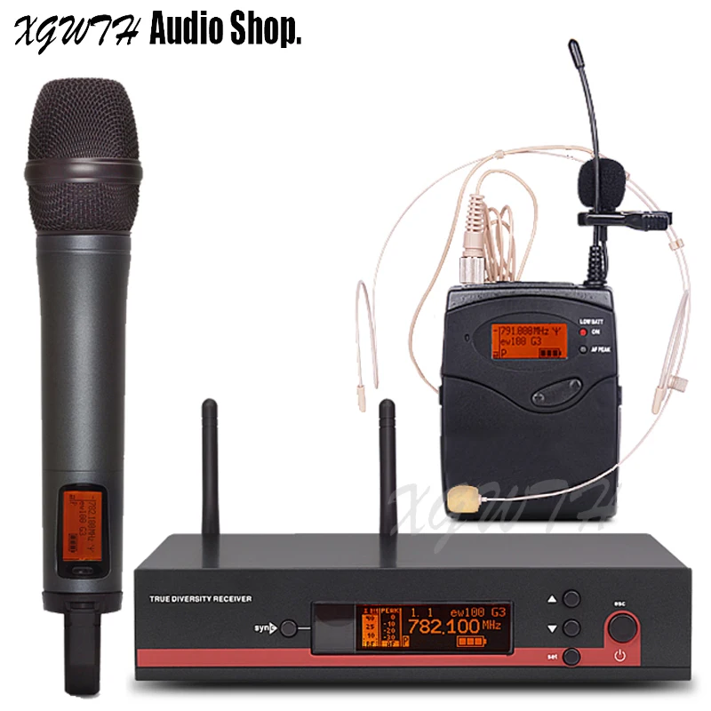 Профессиональная Беспроводная микрофонная система звук аудио одна запись студия концертный KTV караоке DJ беспроводной Динамический микрофон EW135G3 EW135 G3