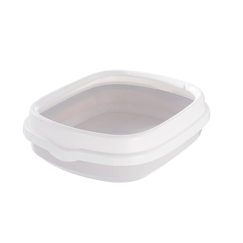 Переносная миска для кошачьего туалета, миска для туалета, большой средний размер для кошачьего туалета, тренировочная коробка для кошачьего туалета с совком для домашних животных Kitty - Цвет: Gray