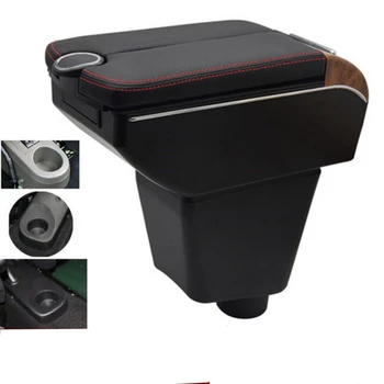 

For Renault Captur Kaptur QM3 armrest box 2013-2017 Double doors open 7USB Centre Console Storage Box Arm Rest