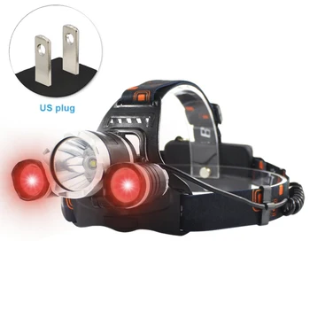 

Outdoor Camping USB Rechargeable Adjustable Angle Climbing Durable Hiking Headwear LED Headlamp Caving Waterproof Lightweight