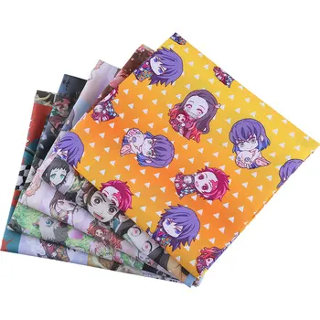 

50*140CM Cartoons pattern Polyester cotton Fabric Patchwor Printed for Tissue Kids Home Textile for Sewing Doll Dress Curtain