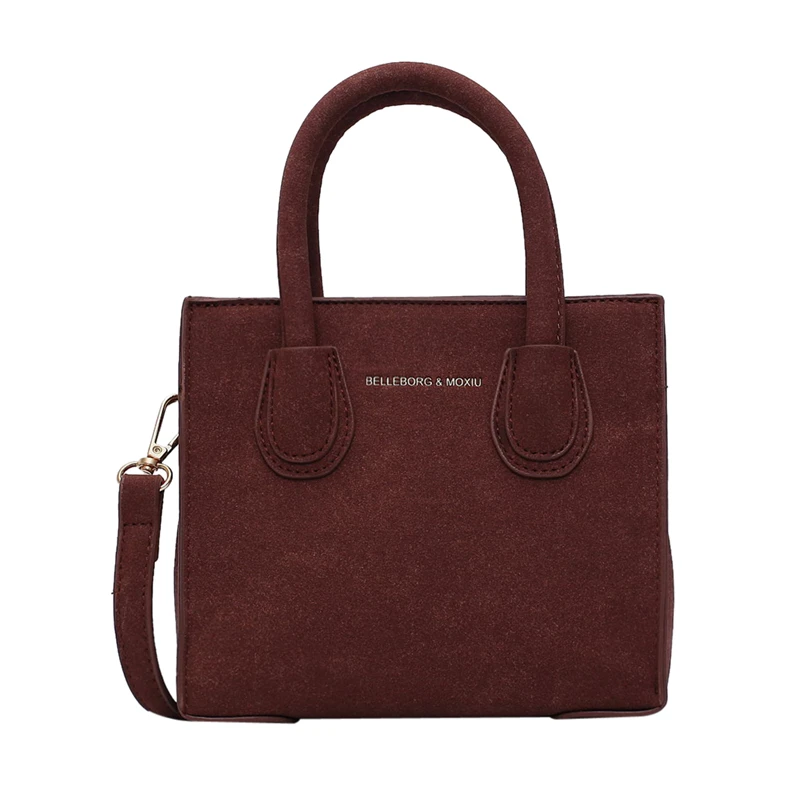 Женская сумка на одно плечо, высокое качество, маленькая квадратная сумка, Корейская версия,, сумки - Цвет: Brown