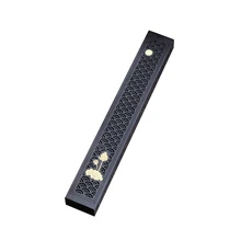 1 шт. Черный Деревянный Ладан держатель ладан гроб горелка дерево, благовония горелка коробка кадильница для ароматерапии для домашнего офиса C