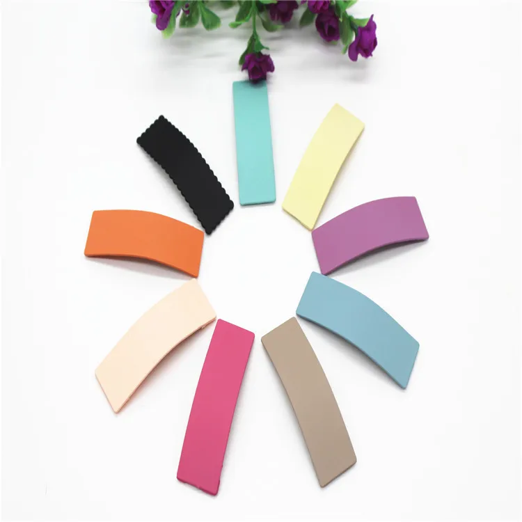 New Style Top Grade 7.5 Centimeter Rubber Paint Barrettes Cover Headband Handmade DIY Accessory Korean-style Hair Accessories Ha