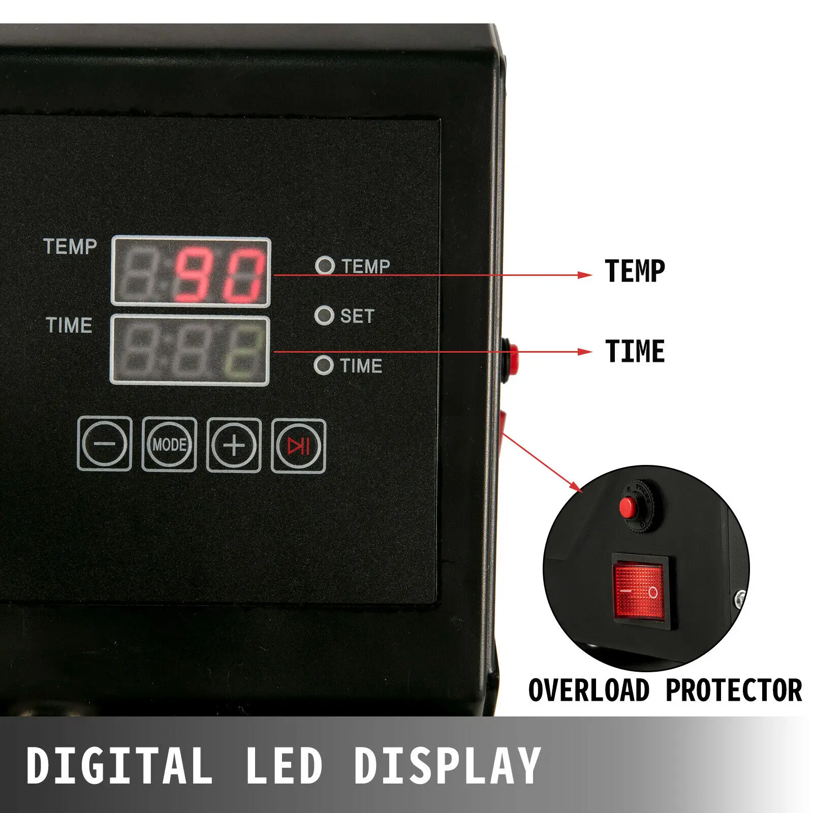 vevor heat press 15x15 inch 8 in 1