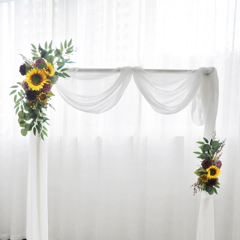 最新の激安 人工の結婚式のアーチの花のセット 3個 偽物の植物 花の花輪 背景の装飾 売り尽くしセール Mnfundraisinginitiative Org