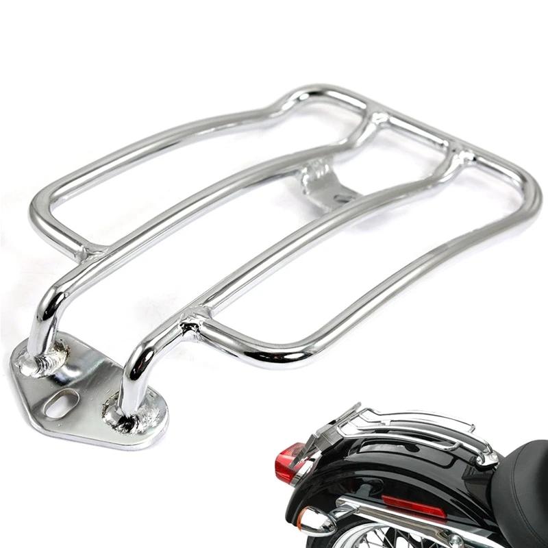 

Motorcycle Luggage Rack Backrest Rear Fender for Harley-Davidson Sportster Xl 883 Xl1200 X48 (Silver)
