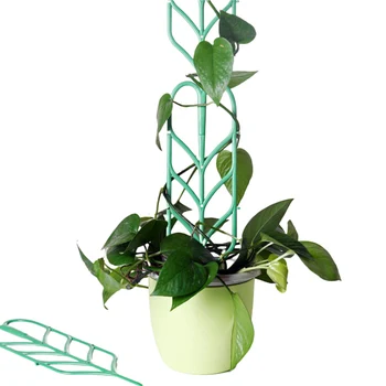 

3pcs/1set Flower Racks Vine Frame Garden Supplies Pot Flower Vine Support Plant Leaf Shape Pot Support Climbing Frame