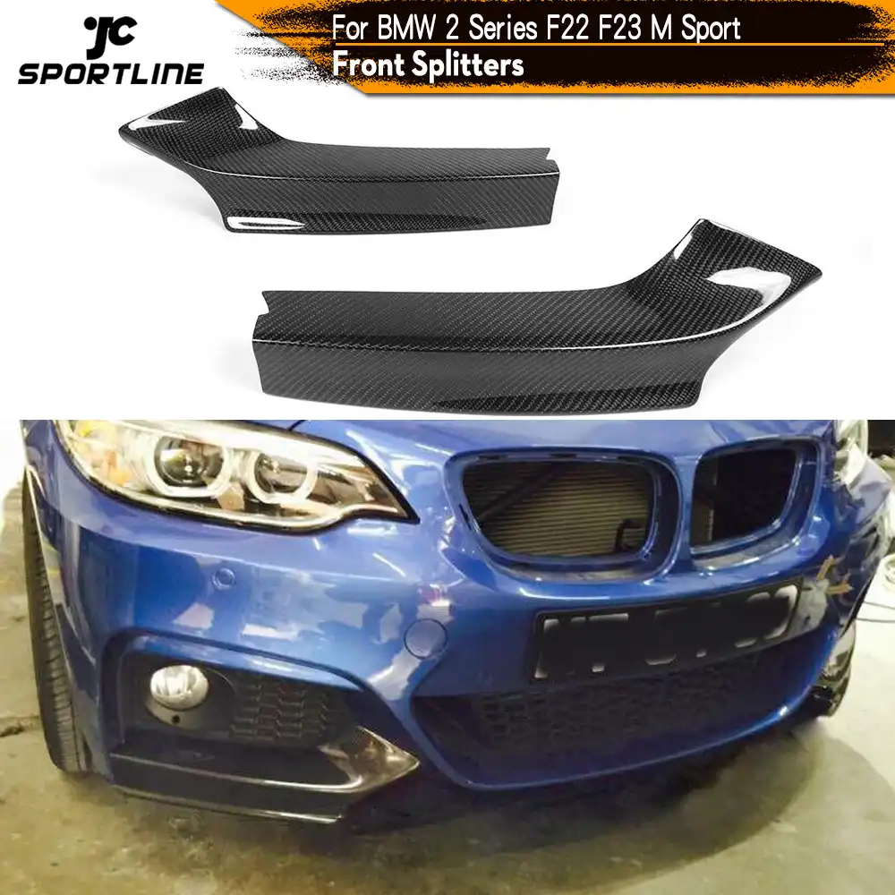 Carbon Fiber Frp For Bmw 2 Series F23 F22 M Sport Front Bumper Lip Splitters Winglet M235i M240i Coupe Convertible 2013 2017 Bumpers Aliexpress
