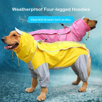 

Impermeable Dog Raincoat Clothes Chubasquero Perro Pet Capa De Chuva Labrador Golden Retriever Jas Hujan Mascotas Ropa Rain Coat