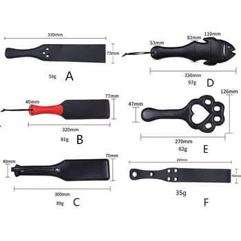 Multiple style leather whip beat Spanking Paddle Slave Spanker BDSM fetish Couple cosplay game SM Flirting fetish sex Toy 5