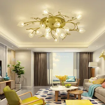 

Nordic Ceiling Lighting Creative Simple Living Room Bedroom Kitchen LED Fixtures Modern Iron Home Deco Restaurant Ceiling Lamps
