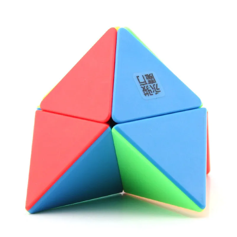 YongJun 2x2 Пирамида без наклеек магический куб YJ 2x2 cubo magico Профессиональный скоростной куб головоломка антистресс игрушки для детей подарок