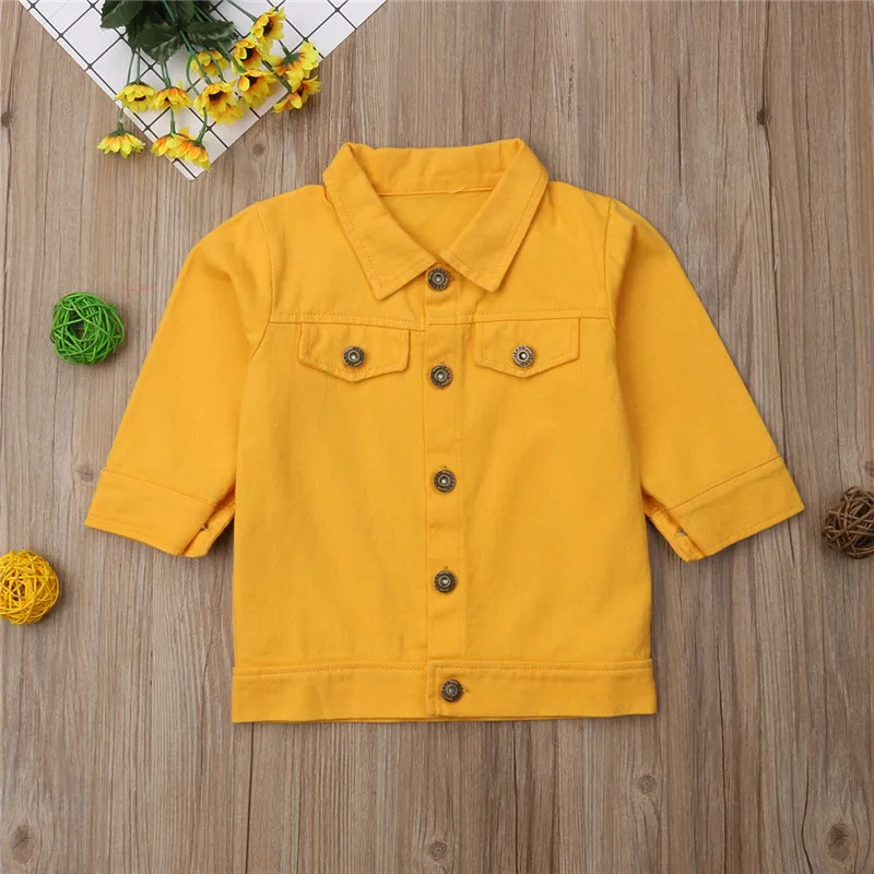 baby yellow denim jacket