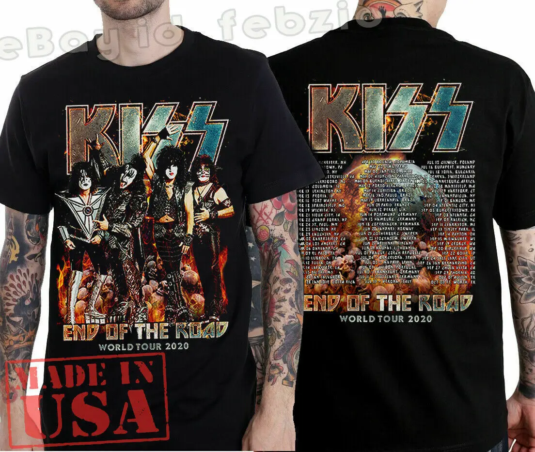 kiss end of the road world tour t shirt