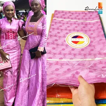 

5 Yards 2020 High Quality Bazin Riche Getzner Fabric Good Smell Senegal Gold Nigerian Fabric 100% Cotton African Basin Fabrics