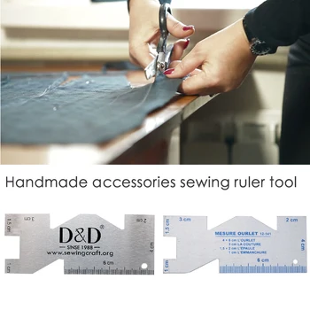 

Sewing Foot Sewing Stainless Steel Metal Ruler Tool Precision Measuring Tool Metal Ruler Handmade Accessories Sewing Ruler