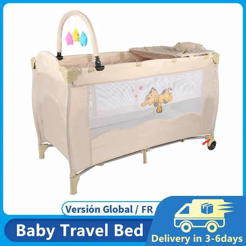 Cuna para bebé, Cama grande, extraíble, multifuncional, portátil, plegable, juego para recién nacido, cama de viaje, accesorios para bebé HWC