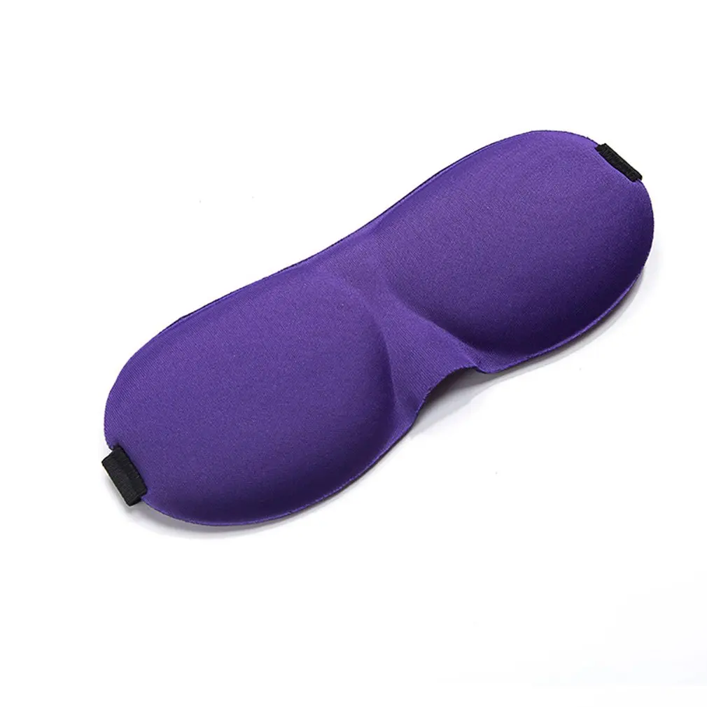 Purple Маска для глаз 3D стерео очки для сна затеняющий светильник для сна и дышащая маска для мужчин и женщин для обеда для сна защита глаз - Цвет: Purple