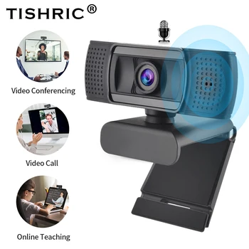

TISHRIC Webcam 1080p PC Camera With Microphone Web Camera For Computer Web Cam Webcam Full HD 1080p Web Camera For PC