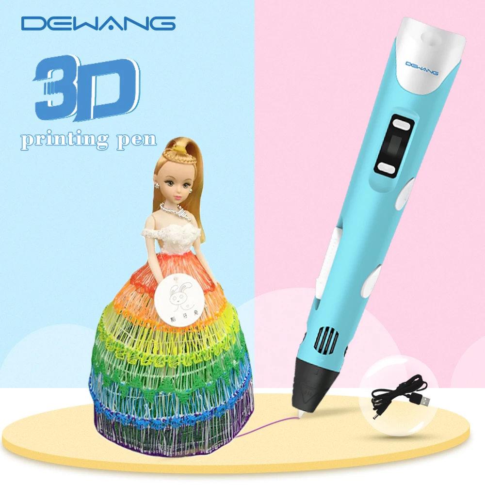 DEWANG-Bolígrafo 3D para chico, bolígrafo de impresión 3D con USB RP800A, filamento PLA ABS, juguete DIY, regalo de cumpleaños, bolígrafo de dibujo