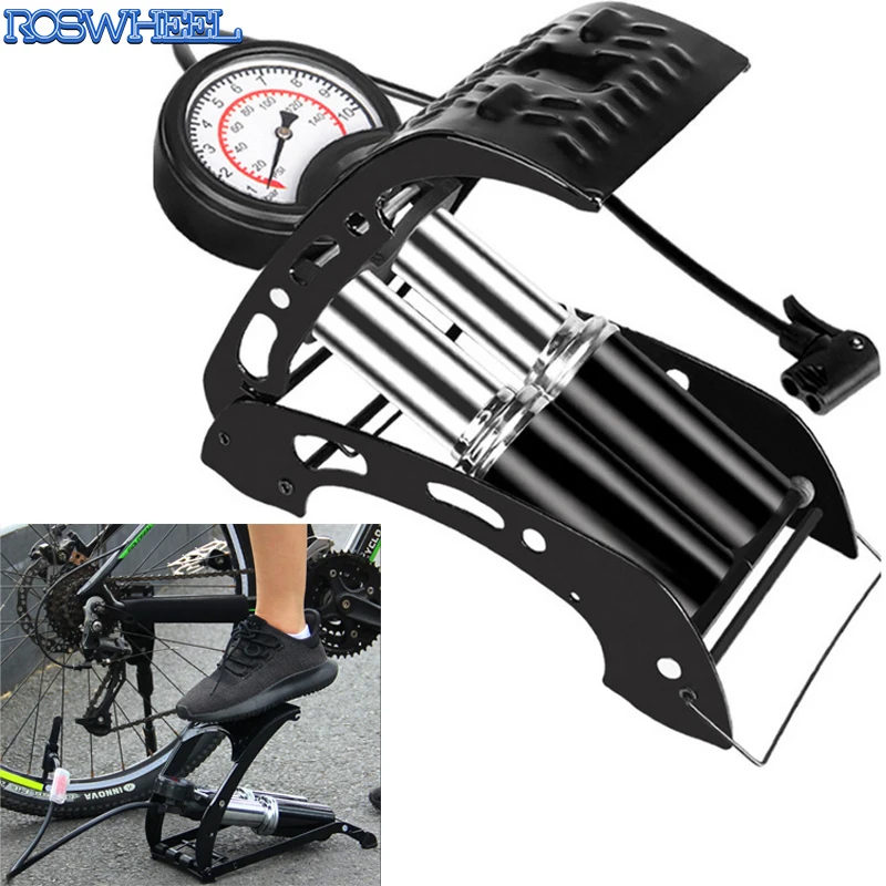 

Насос велосипедный высокого давления, для накачки шин, один двойной цилиндр, для горных и дорожных велосипедов, скутер Xiaomi