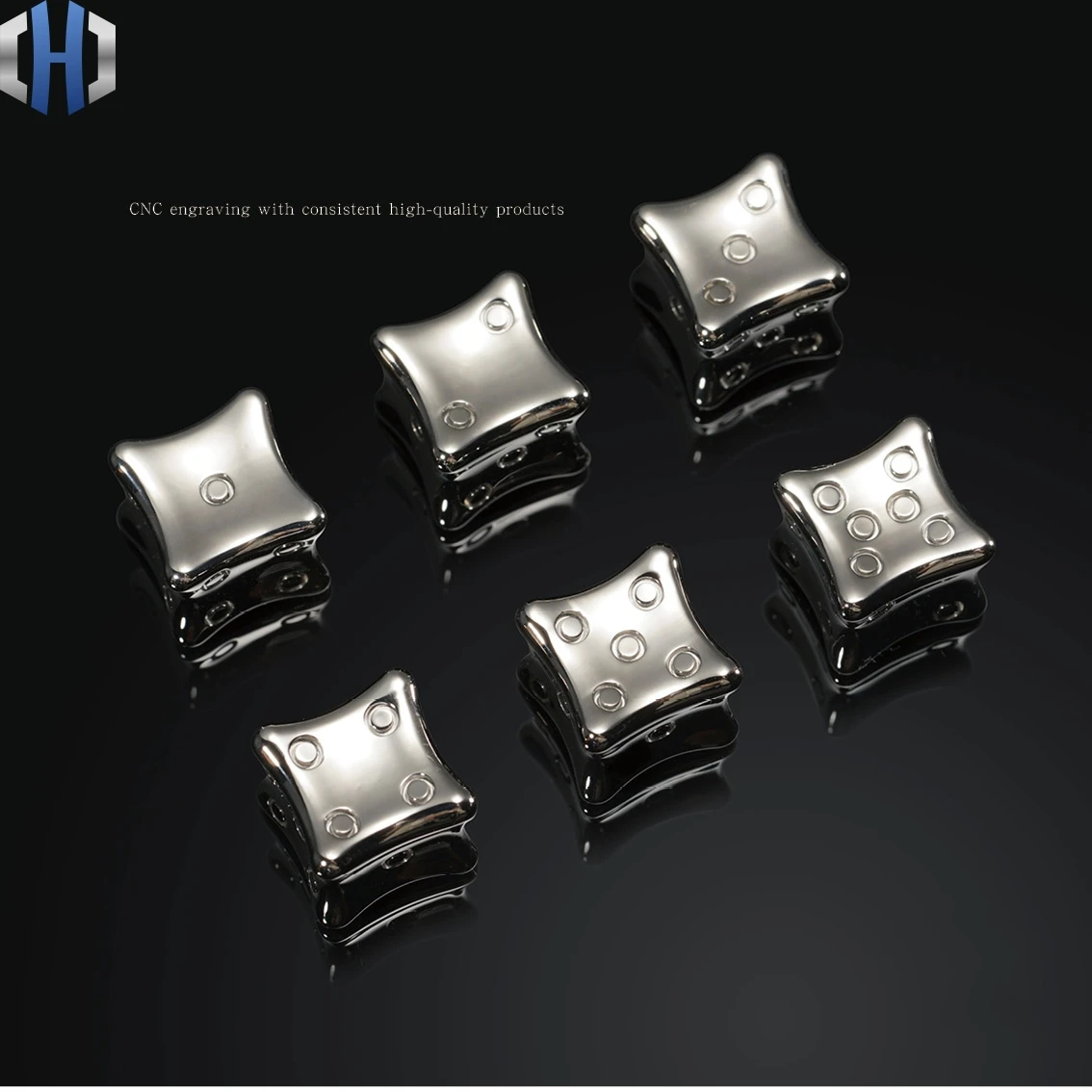 Dados de Luz Titanium de Edc os Dados Titanium da Liga Titanium Podem Iced Beber Tc21 9 Os dados titanium da liga titanium tc21
