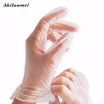 

100pcs/Box Disposable Gloves For Dustproof Cleaning Antifouling Anti-Pollution Protective Gloves Transparent Gloves Sold By Box