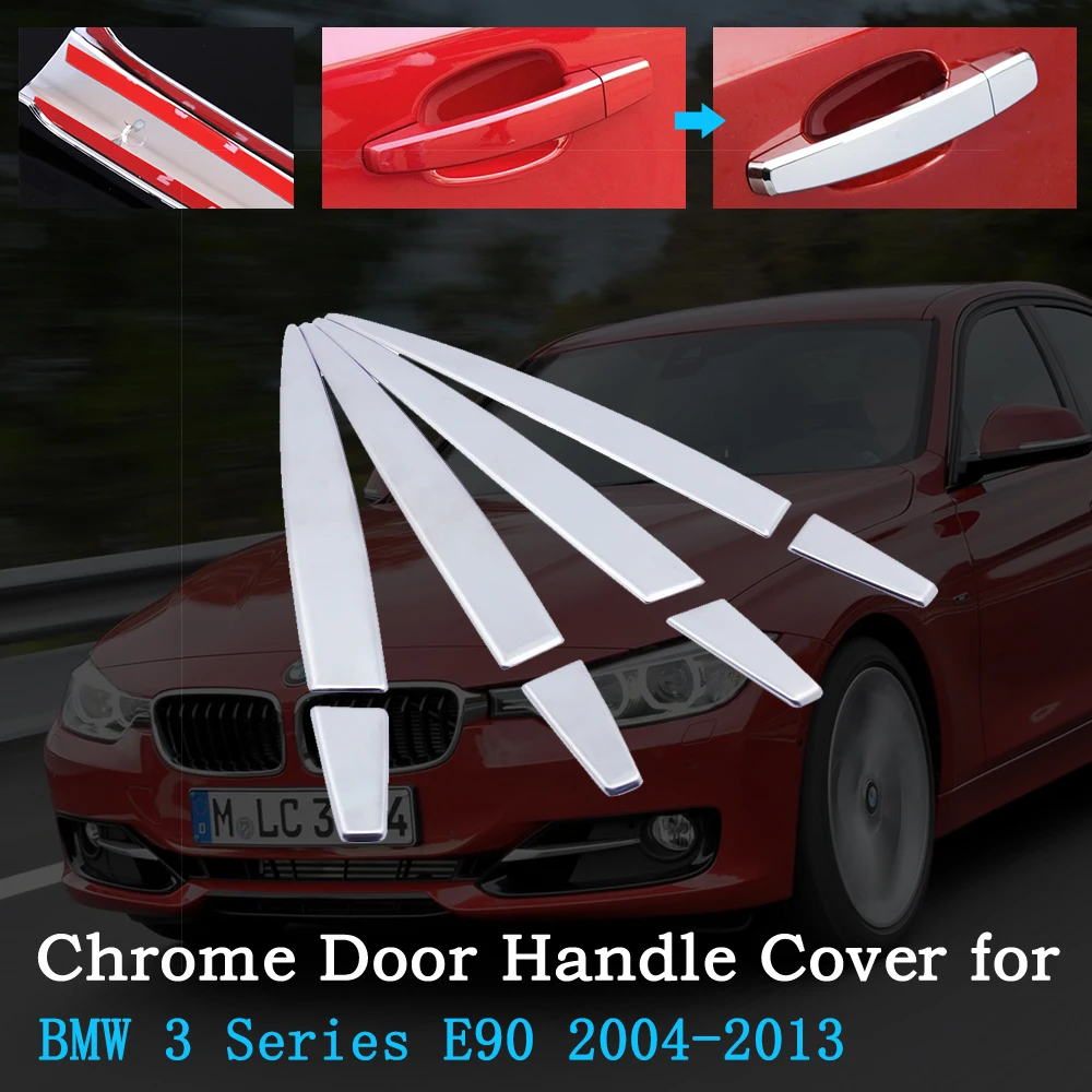 Для BMW 3 серии E90 2004 ~ 2013 Седан хромированная Автомобильная Дверная ручка Крышка 2005