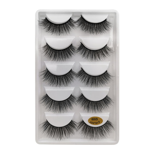 Pair 3D Mink Lashes Natural Eyelash Dramatic False Eyelashes Faux Cils Makeup Wholesale Fake Eyelash Extension maquiagem