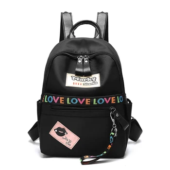 

Lady backpack 2018new patch student travel bag Fashion casual bags Oxford cloth backpacks mochilas escolares para adolescentes