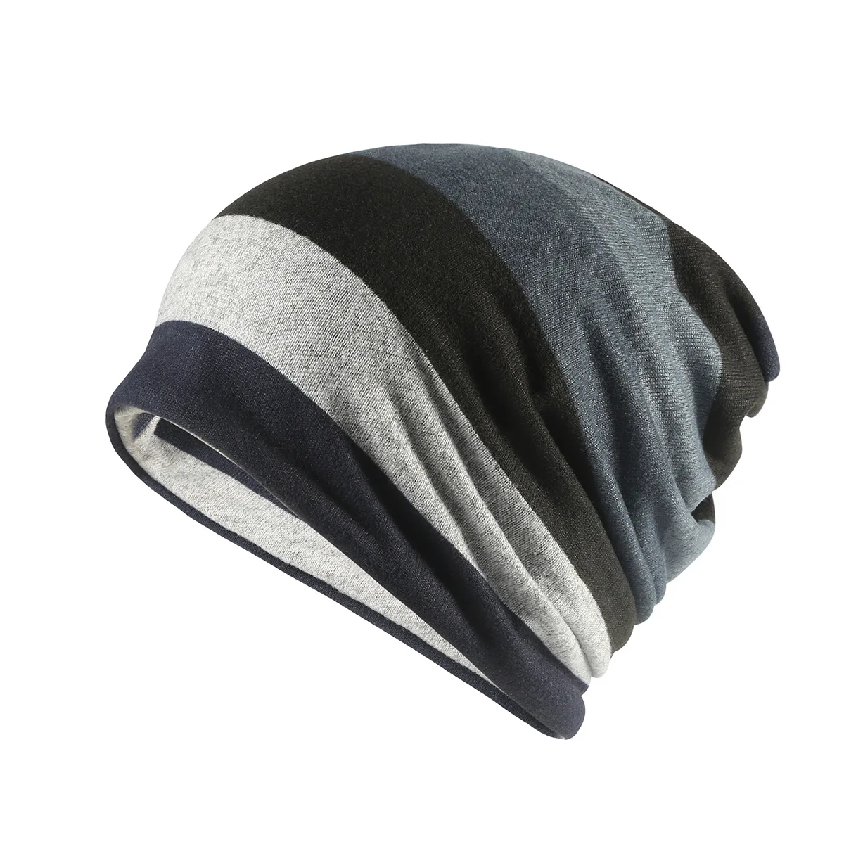 

2021 Autumn and Winter Men and Women Plus Velvet Hooded Hat Outdoor Warm Hat Beanie Beanie Beanie Hooded Hat Casual Hat