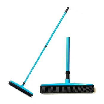 

Multifunctional Telescopic No-Water Washing Broom Rubber Pet Hair Removal Brush Home Floor Carpet Broom Carpet er