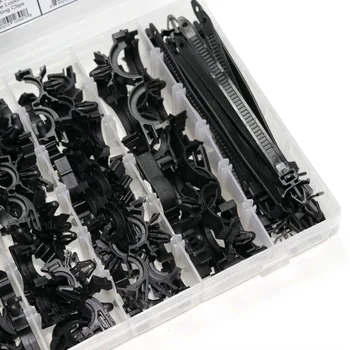 

132pcs Wiring Harness Clips Wiring Harness Releasable Strap 6 Sizes 132x