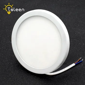 

TSLEEN AC220V 6W 8W 15W 20W Round Square LED Panel Light Recessed LED Ceiling Light Spot Down Light Adjustable Spring Dumps