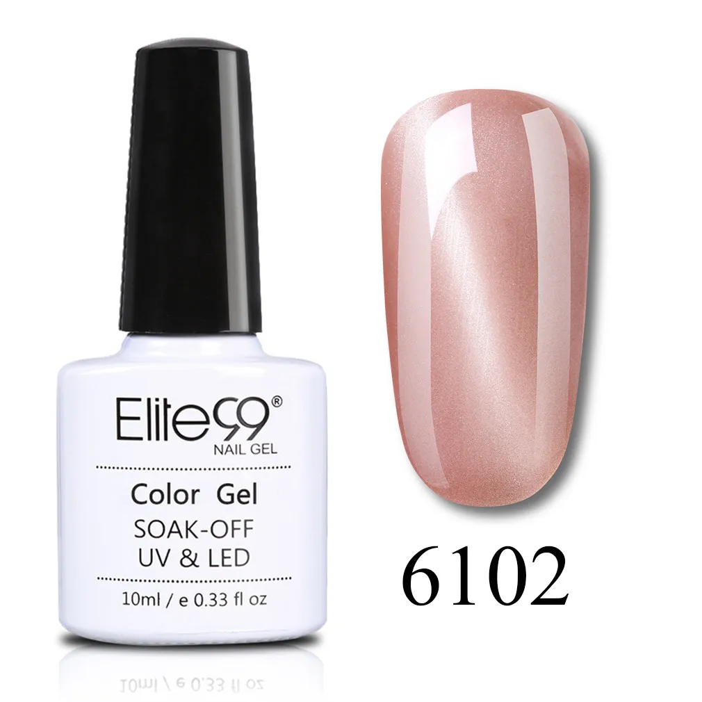 6102 Elite99 Magnetic Gel Nail Polish 10ml Wine Red Cat Eye Nail Art Gel Soak Off UV LED Gel Varnish Soak Off UV LED Nail Art Gel - Цвет: 6102